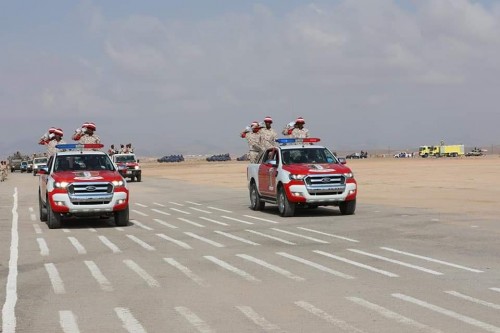 شاهد.. عرض عسكري في ذكرى تحرير ساحل حضرموت من الإرهاب