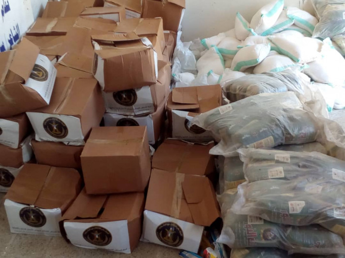 الانتقالي يواصل إمداد أسر الشهداء في أبين بسلال غذائية