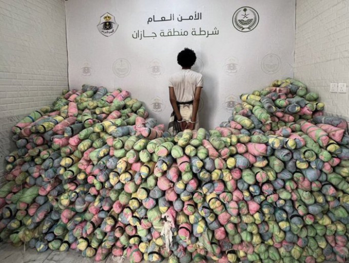 القبض على يمني بحوزته 441 كيلوجرام من القات بالسعودية