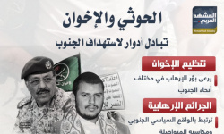 الحوثي والإخوان.. تبادل أدوار لاستهداف الجنوب (إنفوجراف)