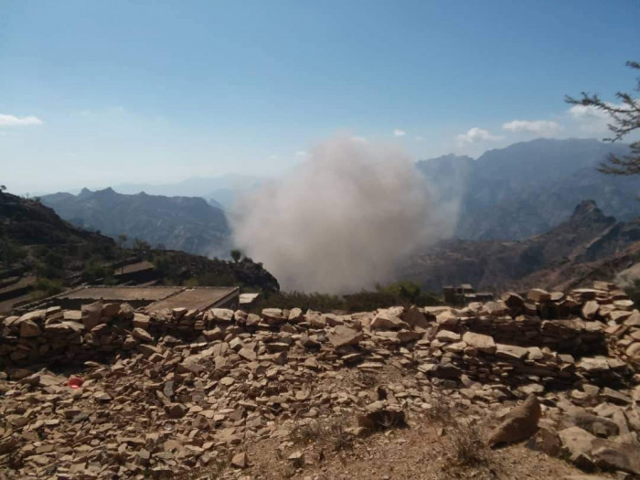 سقوط صاروخ في قرية شمال الضالع دون خسائر بشرية