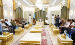 الرئيس الزُبيدي يلتقي قيادة السلطة المحلية والهيئة التنفيذية بالضالع