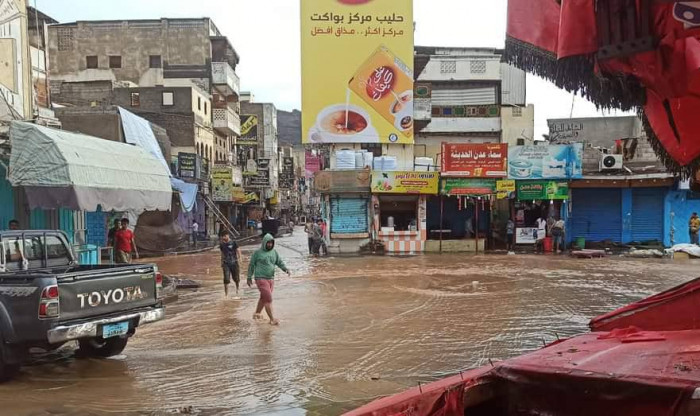 أمطار غزيرة على عدن والتقلبات الجوية تستمر ليومين