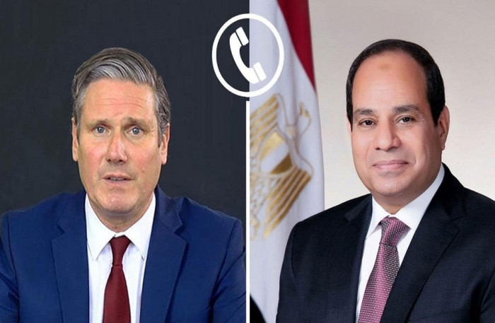 السيسي يتلقى اتصالاً هاتفيًا من رئيس الوزراء البريطاني السيسي يتلقى اتصالاً هاتفيًا من رئيس الوزراء البريطاني