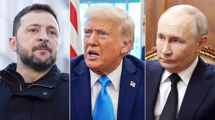 الكرملين يستبعد اجتماع ثلاثي يجمع بوتين مع ترامب وزيلينسكي الكرملين يستبعد اجتماع ثلاثي يجمع بوتين مع ترامب وزيلينسكي