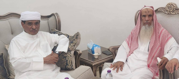 البحسني يطمئن على الحكم النهدي والشيخ باوزير