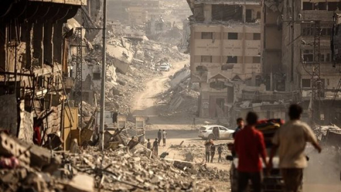 إسرائيل تنسف مباني بحي التفاح شرقي غزة إسرائيل تنسف مباني بحي التفاح شرقي غزة