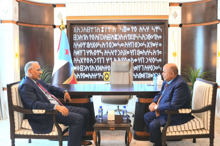 الرئيس الزُبيدي يؤكد دعم محافظ حضرموت لخدمة أبناء المحافظة