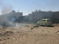 استهداف إدارة أمن الشمايتين في تعز بسيارة مفخخة