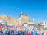 احتشاد جماهير غفيرة في الضالع للمطالبة بإعلان استقلال الجنوب