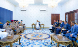 الرئيس الزُبيدي يرحب بقيادة القوات المشتركة للتحالف العربي في عدن