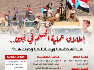 إطلاق عملية الحسم في أبين.. ما أهدافها ورسائلها ودلائلها؟ (إنفوجراف)