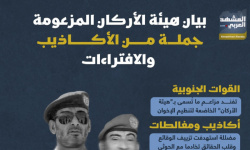 بيان هيئة الأركان المزعومة.. جملة من الأكاذيب والافتراءات (إنفوجراف)