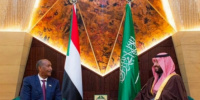 ولي العهد السعودي يلتقي رئيس مجلس السيادة الانتقالي السوداني بقصر اليمامة