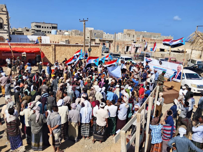 وفد جماهيري يصل لمخيم اعتصام سقطرى للمطالبة بدولة الجنوب 