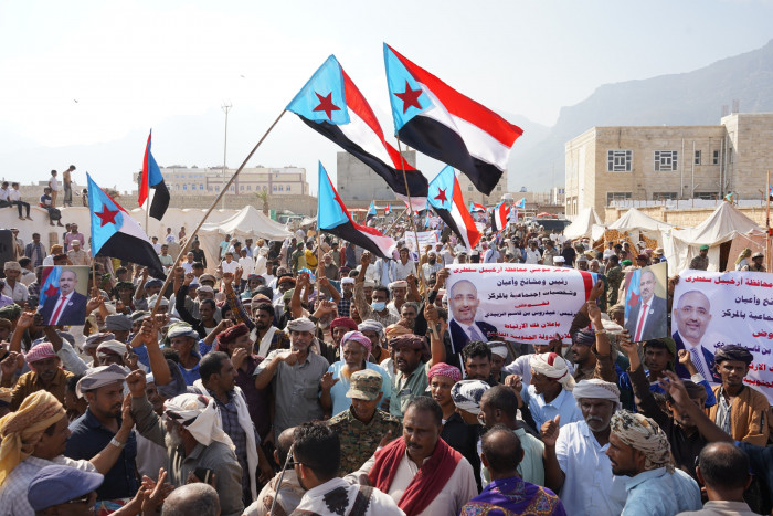 أبناء سقطرى يواصلون الاعتصام للمطالبة بإعلان دولة الجنوب 