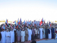 توافد أبناء حات إلى اعتصام المهرة دعما لمطالب شعب الجنوب