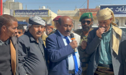 وفدا من مكتب الصحة بشبوة يصل لمخيم اعتصام عتق