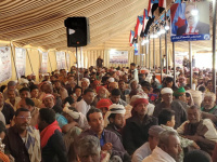 اعتصام سيئون يتحول إلى وجهة للقبائل والمكونات الاجتماعية