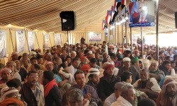 اعتصام سيئون يتحول إلى وجهة للقبائل والمكونات الاجتماعية