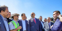 الرئيس الزُبيدي يزور مشروع سد حسان الاستراتيجي