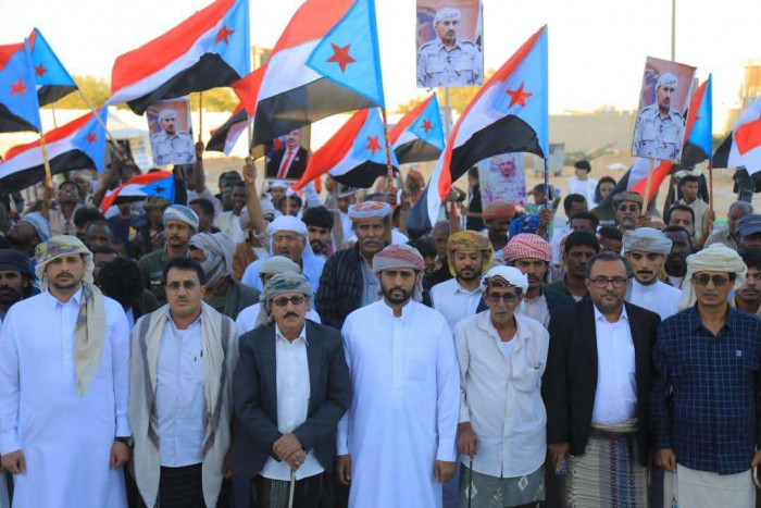 أبناء قشن ينضمون إلى ساحة الاعتصام المفتوح في الغيضة