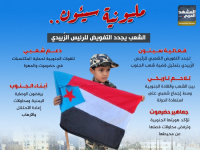 مليونية سيئون.. الشعب يجدد التفويض للرئيس الزُبيدي (إنفوجراف)