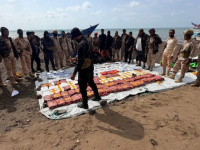 العمالقة الجنوبية تضبط ربع طن مخدرات قبالة سواحل باب المندب