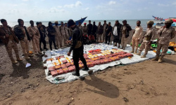 العمالقة الجنوبية تضبط ربع طن مخدرات قبالة سواحل باب المندب