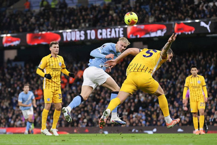 التعادل الإيجابي يحسم لقاء مانشستر سيتي وبرايتون 