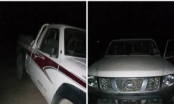 قوات الحزام الأمني تستعيد طقمًا منهوبًا وتضبط المتورطين بأبين