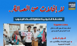 لا إفلات من العدالة.. ملاحقة قانونية منتظرة لأعداء الجنوب (إنفوجراف)