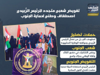 تفويض شعبي متجدد للرئيس الزُبيدي.. اصطفاف وطني لحماية الجنوب (إنفوجراف)