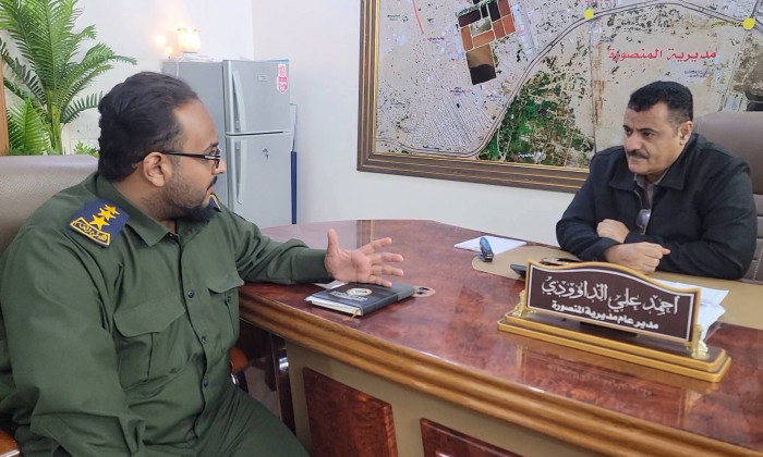 مأمور المنصورة يبحث جهود "حماية المنشآت" وتأمين المرافق