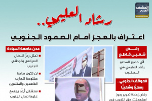 رشاد العليمي.. اعتراف بالعجز أمام الصمود الجنوبي (إنفوجراف)