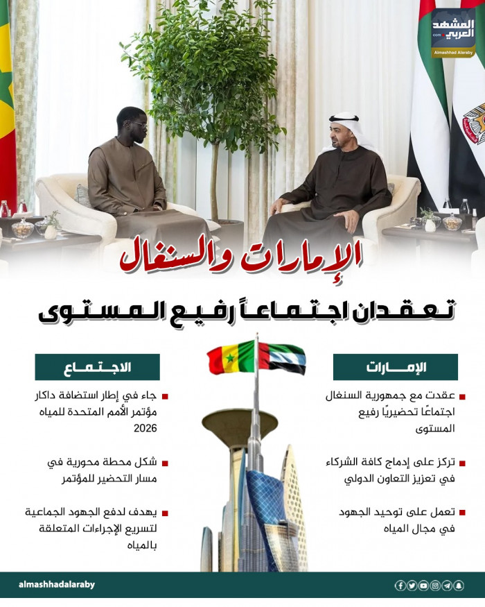 الإمارات والسنغال تعقدان اجتماعا رفيع المستوى 