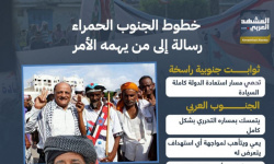 خطوط الجنوب الحمراء.. رسالة إلى من يهمه الأمر (إنفوجراف)