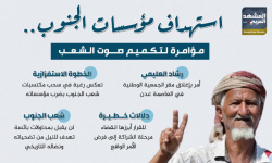 استهداف مؤسسات الجنوب.. مؤامرة لتكميم صوت الشعب (إنفوجراف)