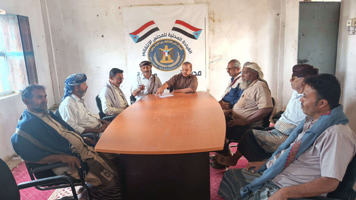 انتقالي جردان يناقش القضايا السياسية والأمنية في المديرية 