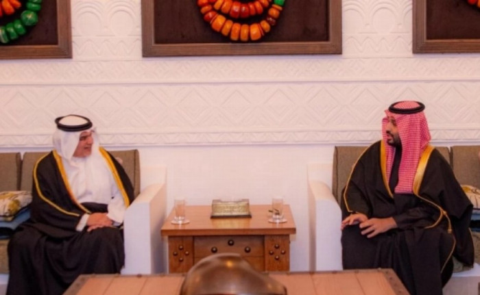 الأمير محمد بن سلمان يستقبل ولي العهد البحريني في الدرعية 