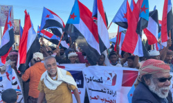 متظاهرو المهرة يؤكدون حق شعب الجنوب في تقرير المصير