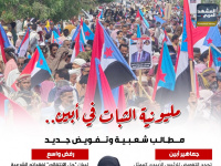 مليونية الثبات في أبين.. مطالب شعبية وتفويض جديد (إنفوجراف)