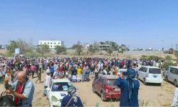 تشييع جثمان الشهيد عبدالسلام الشبحي في لحج