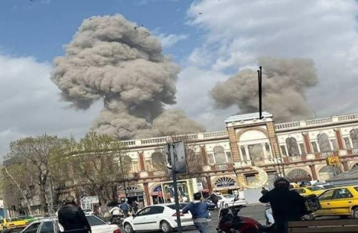 انفجارات قوية في غرب طهران 