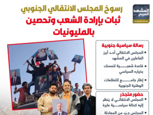 رسوخ المجلس الانتقالي الجنوبي.. ثبات بإرادة الشعب وتحصين بالمليونيات (إنفوجراف)