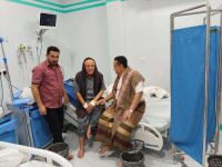 الحالمي يطمئن على الحالة الصحية لرئيس "انتقالي الضالع" 