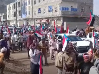 مسيرة جماهيرية حاشدة في الضالع تضامناً مع أبناء حضرموت