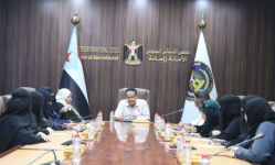 الحالمي يبحث برامج هيئة المرأة والطفل بـ"الانتقالي"