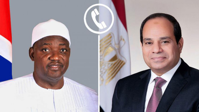 الرئيس السيسي يتلقي اتصالًا هاتفيًا من نظيره الجامبي الرئيس السيسي يتلقي اتصالًا هاتفيًا من نظيره الجامبي