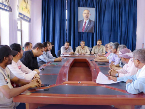 انتقالي المنصورة يناقش سير العمل التنظيمي والإداري في المديرية